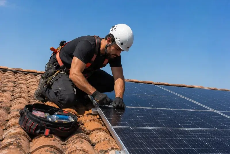 Maintenance et monitoring de panneaux solaires aux Adrets