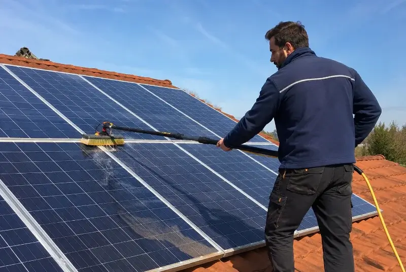Nettoyage et entretien de panneaux solaires aux Adrets
