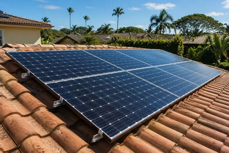 Installation de panneaux solaires aux Adrets